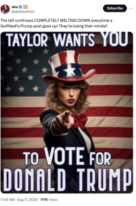 Fake it off: AI-generated Taylor Swift pics spark controversy - DFRLab